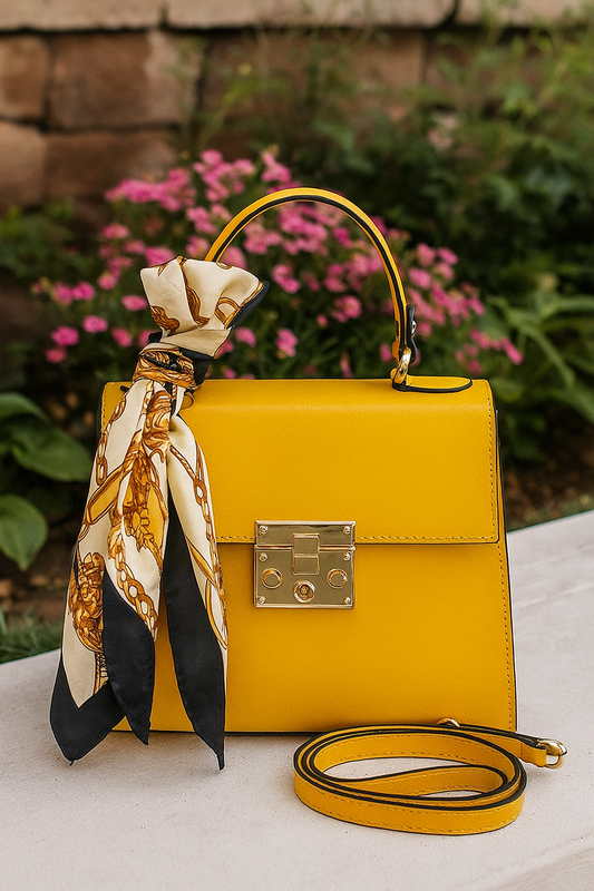 Cartera de cuero italiana autentica hecha a mano.