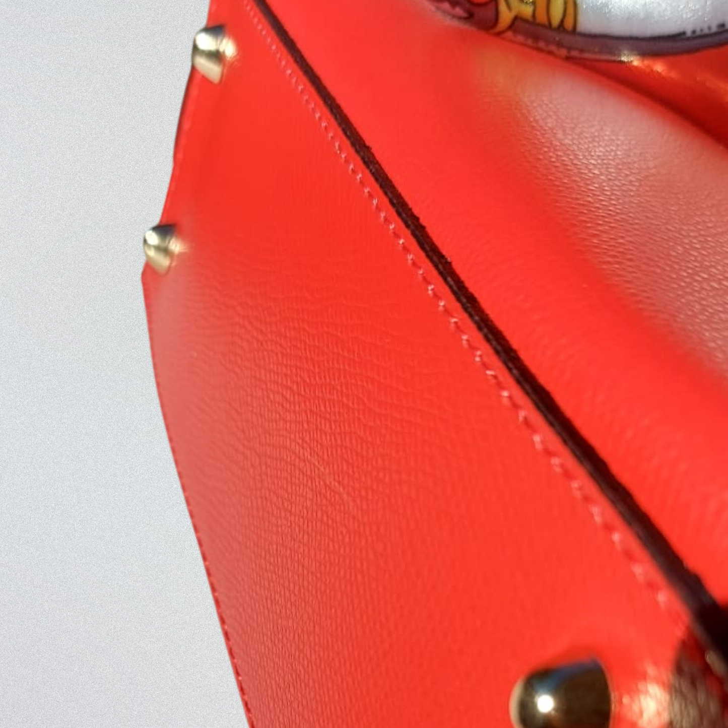 Bella Mini Tote – Rojo Coral Intenso